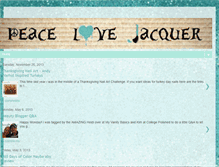 Tablet Screenshot of peacelovelacquer.com